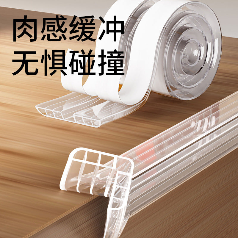 Kids' airbag transparent anti-collision strips - safe edges for kindergarten, baby, and coffee table - eco-friendly material
