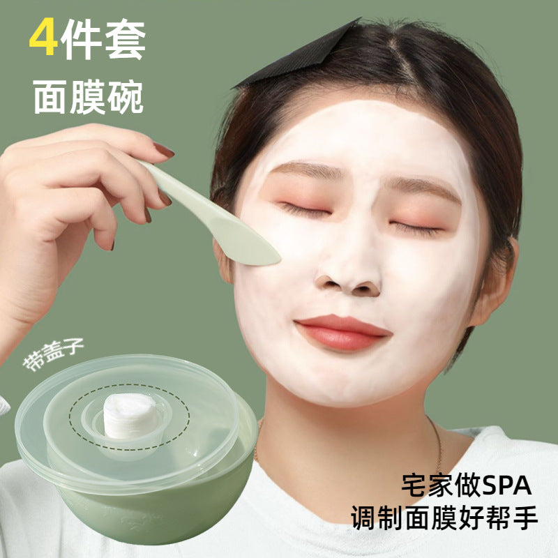 Adjustable mask bowl and spoon set - premium facial spa tools - professional salon-grade mask mixing bowls - wholesale