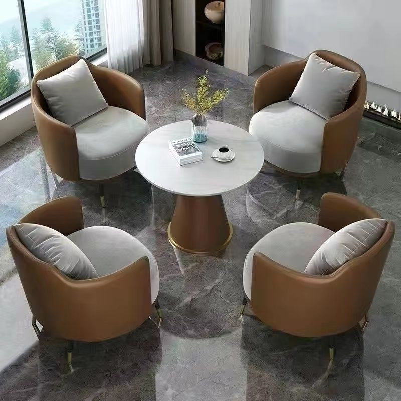 Hotel table and chair combination sales office reception table and chair shopping mall beauty salon casual single sofa coffee table combination