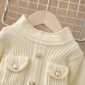 Girls' mid-length sweater dress -  autumn/winter new year's & christmas style - children's dress