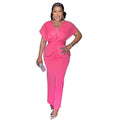 supply  fashion non-elegantwork clothingpure color mid-waistdress special price