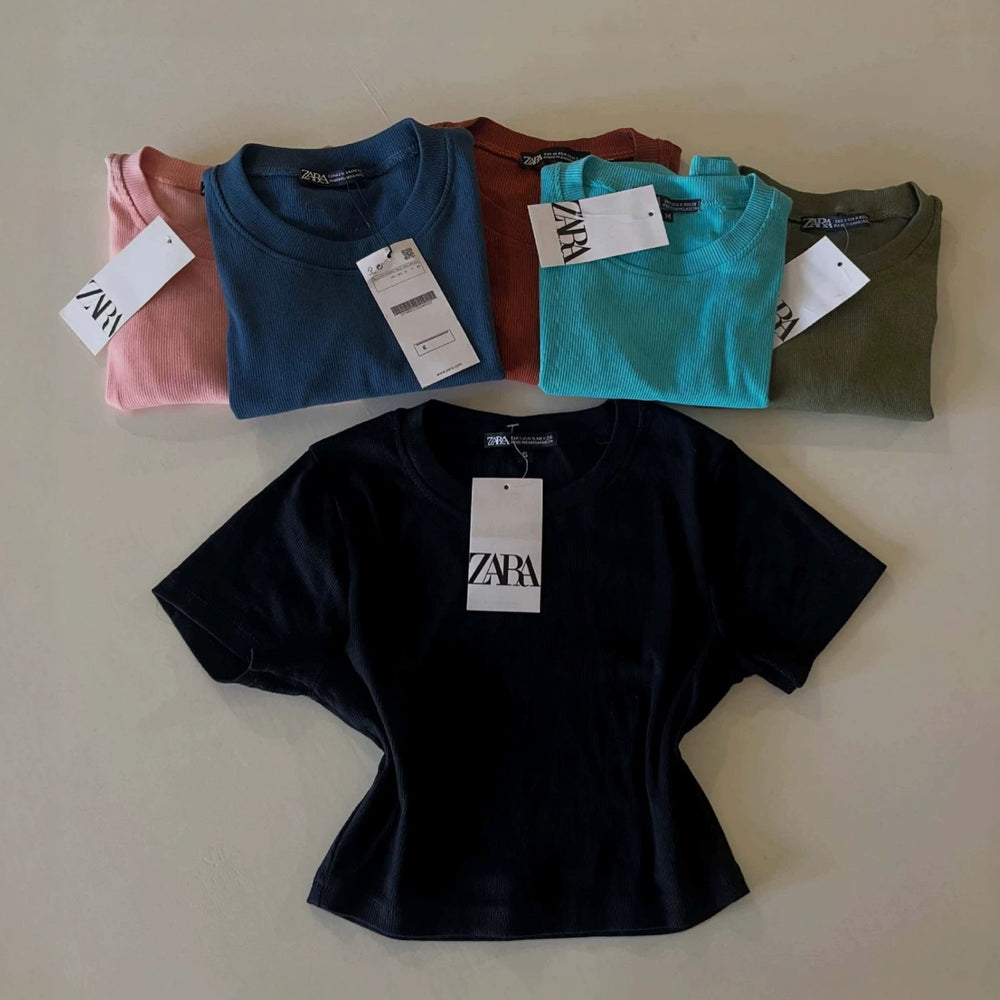 Women's round neck t-shirt short-sleeved t-shirt short-sleeved tops wholesale women basic top