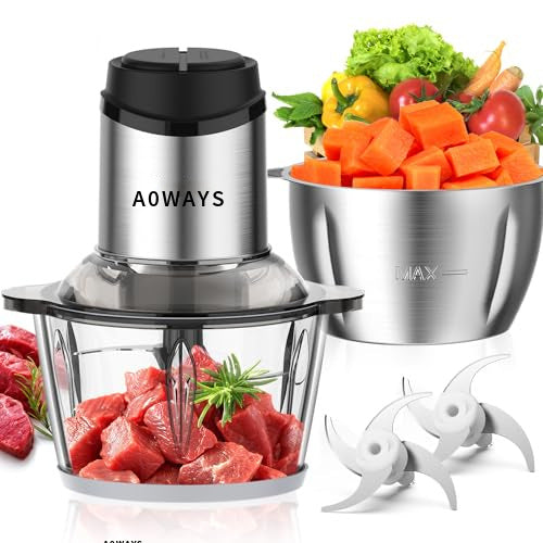 Export fashion cross-border double bowl 110v meat grinder amazon same style vegetable stuffing machine minced meat cooking electric mixer