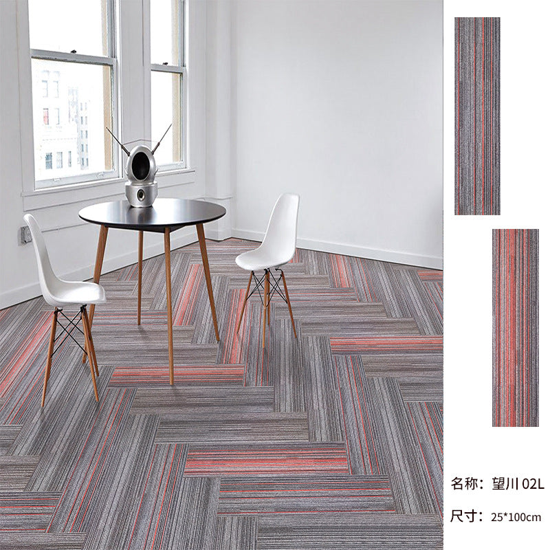 High-end office carpet, nylon fire-retardant b1, commercial interlocking, thickened hotel aisle silent modular carpet