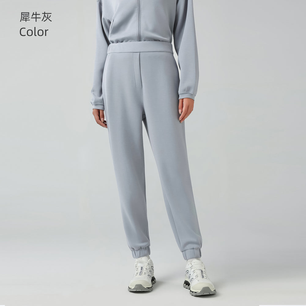 Fall and winternew arrivalhigh waistloose running sweatpants women's outwear air layer jogger pantsslimming lookcasual sweatpants daw168
