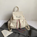 Large capacity women's casual backpack - new autumn collection, unique and versatile, perfect for students, solid color, minimalist design, commuter backpack