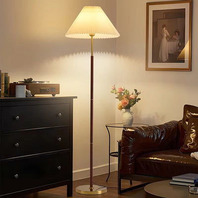 【premium selection】pleated decor floor lamp - minimalist chic for living room, sofa, study, or bedside - modern & stylish