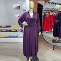 European and american style women's  autumn sweet & fresh collared batwing sleeve blouse with high-waisted slimming a-line midi skirt two-piece set
