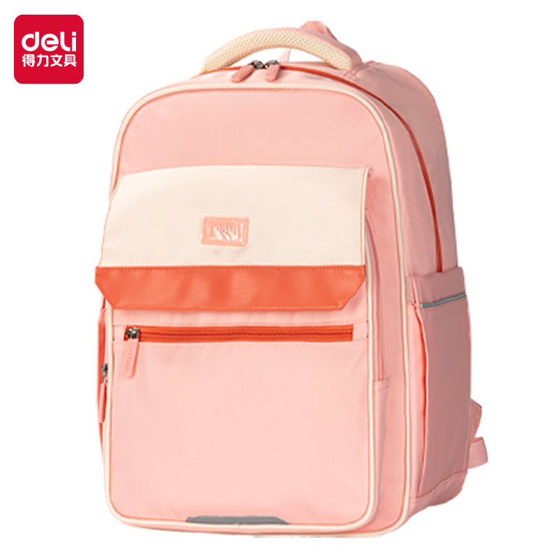 School bag Deli large-capacity multi-functional backpack waterproof high-value school bag lns niche school bag for primary school students