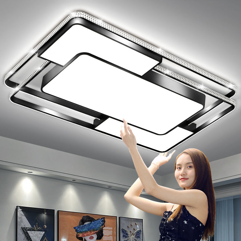 Living room light modern simple atmosphere led ceiling light bedroom dining room chandelier Zhongshan lighting combination whole house package