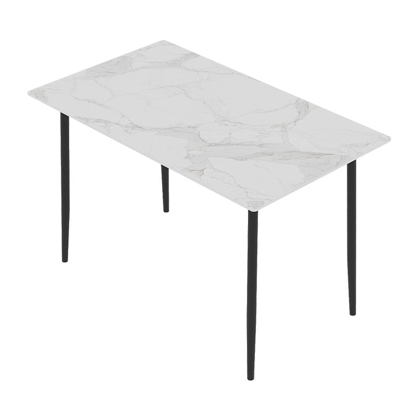 Source factory personalized slate metal frame rectangular for home small apartment rental house casualaccessible luxury dining table