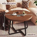 Medieval style creative coffee table oval casual small apartment living room tea table popular special-shaped cut out log tea table