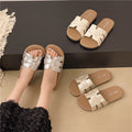 2025 summer fashion toe-out sandals wholesale: rhinestone butterfly slippers, crystal anti-slip fairy sandals, versatile sandals
