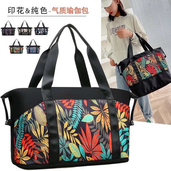 Manufacturer wholesale travel bag large-capacity wet and dry separation dual-purpose bag  sports fitness bag men's and women's models printed logo
