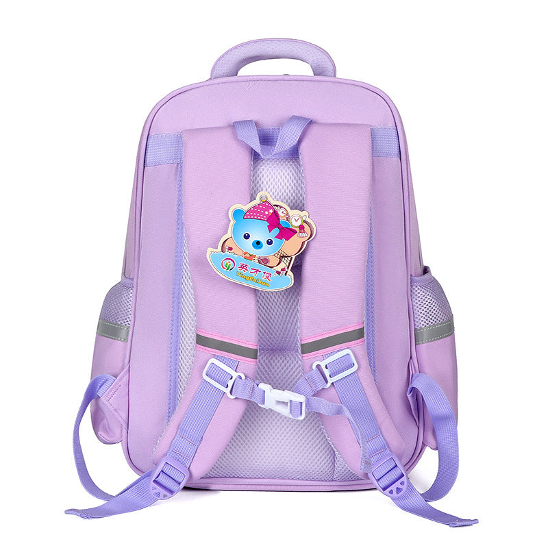 New 2023 primary school schoolbag for grades 1-6, light burden reduction and spine protection, large-capacity boys and girls double shoulder schoolbag