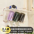 Milk white toothbrush holder-3 ports with cup