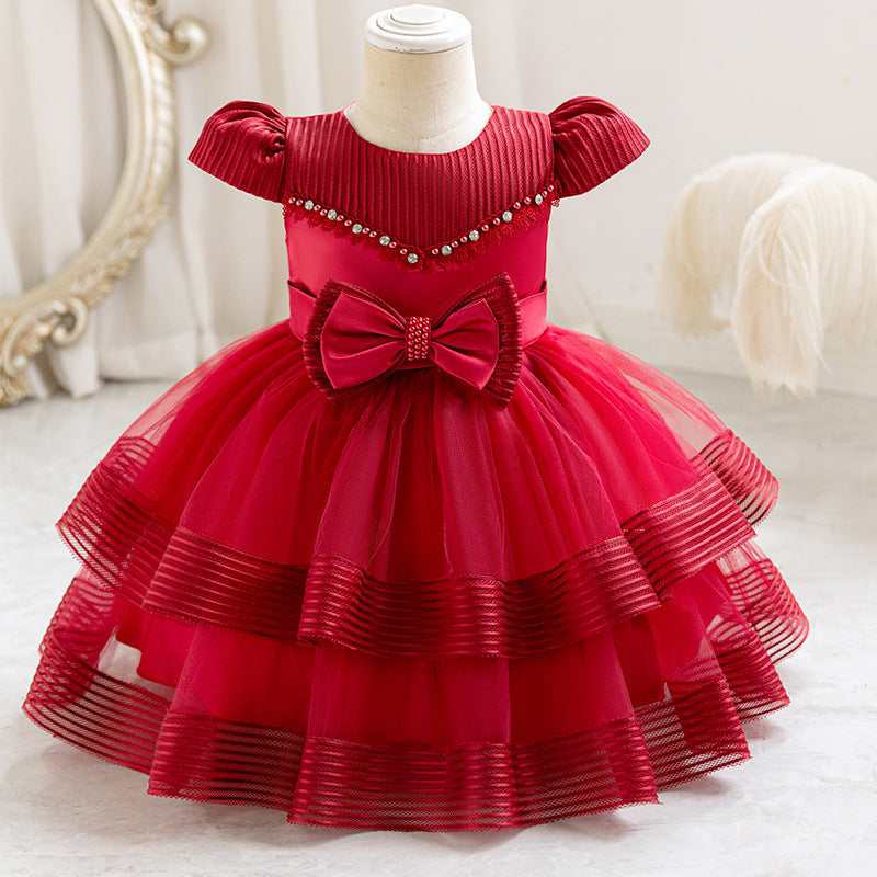 Exportin stock tutu princess cake skirt girl one year old evening dress dressbaby dress