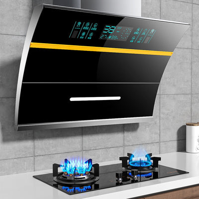 Wholesale high-suction range hood for home kitchen, side-draft double motor, compact self-cleaning cooker hood
