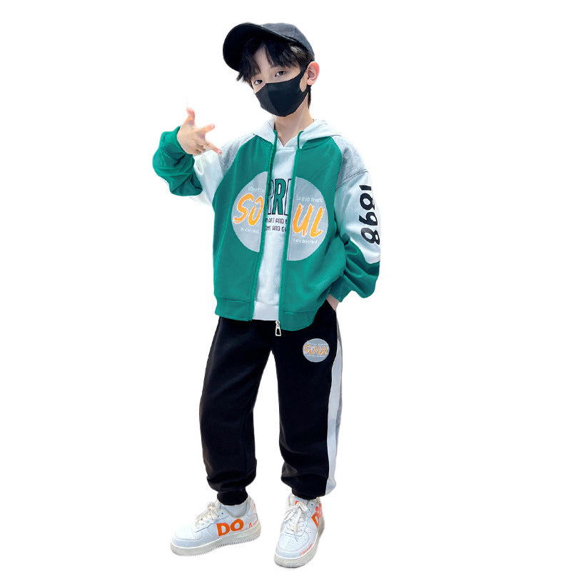 Boys' spring outfit set - new  collection - trendy, stylish, and cool kids' clothing - street style fashionable boy's hoodie