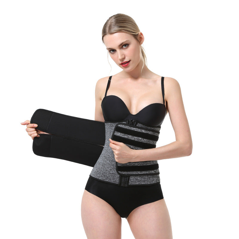 European and american style sweat-inducing workout waist trainer - tummy control, back support, and hot shaper neoprene shapewear for women