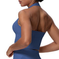 New arrivalsexy back halter yoga bra fashion seamless breathable sports intimatesoutwear running fitness vest