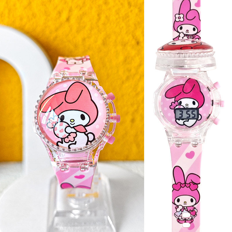 Kids' spider-man watch for boys - zettai revice & ultraman trigger style - flashing, drop-proof, electronic, luminous, and waterproof - perfect for preschoolers!