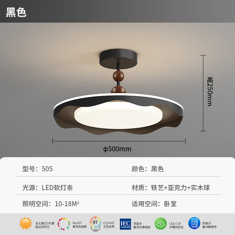 Bedroom ceiling light Nordic modern simple new LED creative personality full spectrum eye protection children's room lighting