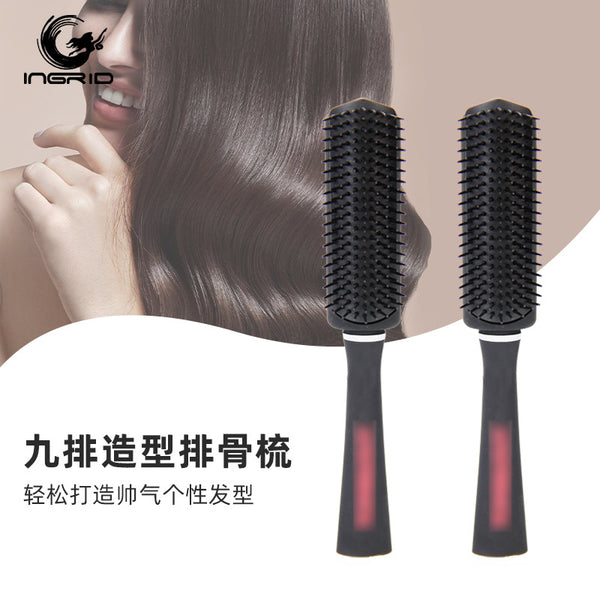 Salon Hair Massage Comb Fluffy Styling Curling Hair Comb Anti-Static Men's Big Back Head Oil Head Ribs Comb