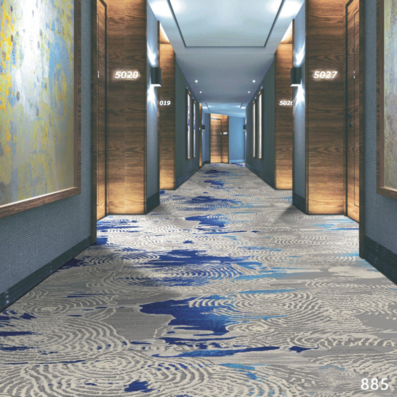 Ready-to-ship printed carpets for hotels and guesthouses, suitable for hallways, corridors, banquet halls, clubs, and billiard rooms. fire-resistant carpet