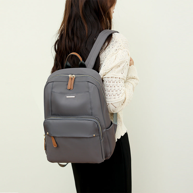 Spring 2024 Urban Simple Nylon Backpack Ladies Backpack