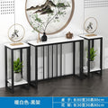 Simple table storage rack for home, wall-mounted long table, iron chinoiserie table, living room entrance table, for home entrance table