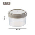 Four-piece seasoning set: transparent sauce dispenser bottles for outdoor bbq, kitchen spice jars, and condiment containers
