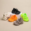 Kids' athletic shoes - spring/autumn boys' casual sneakers, mesh flyknit girls' sock shoes, baby white shoes, ages 1-7