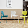 Popular scandinavian plastic chair for homethickened backrest dining chair study computer chair office negotiation training stool