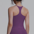New arrival cross-border double-sided brocade pure color i-shaped beautiful back breathable tight vest sports running fitness yoga wear tops