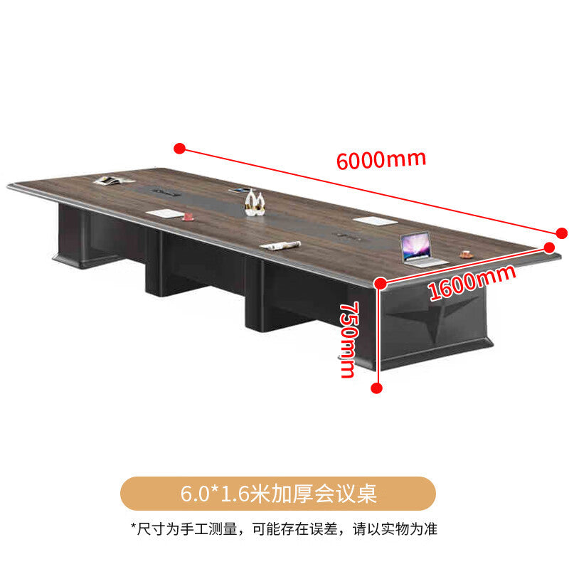 Saint li painted conference table and chair set - rectangular table for negotiation, reception, and modern conference room use