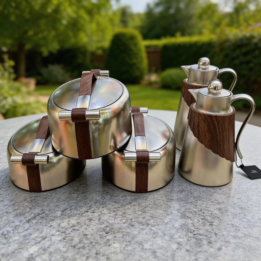 hot-selling food warmer insulated lunch box with pot suit 5pcs set insulated tableware insulated box