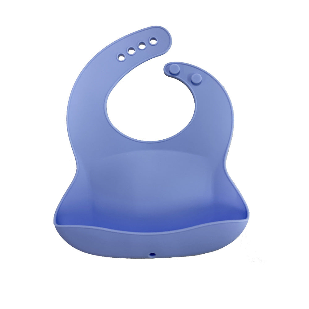Infant and toddler bibs, silicone saliva pockets, anti-dirty baby, easy to clean rice pockets, saliva wipes, stereo food grade silicone