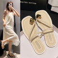 French-inspired, niche design thong sandals for women, perfect for summer wear. new arrival, ethereal and breezy, ideal for vacation