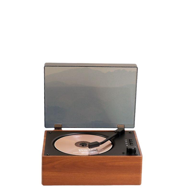 Retro high-fidelity audiophile cd & vinyl record player - trendy album collection - perfect birthday gift for her