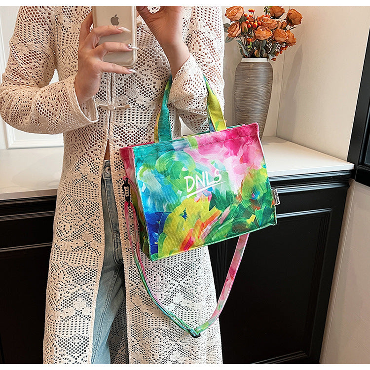 Cross-border fashion temperament high-end bag braided bag seaside vacation beach tote bag texture large-capacity messenger bag