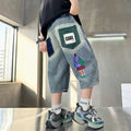 Boys' shorts summer collection : new lightweight denim shorts for boys, perfect for summer. available in mid-to-large sizes. casual mid-length shorts for boys