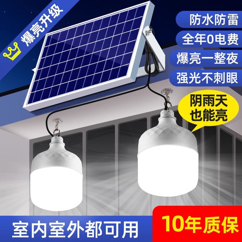 Solar powered outdoor garden lights - ultra-bright, waterproof, rechargeable, split design with dual sensor