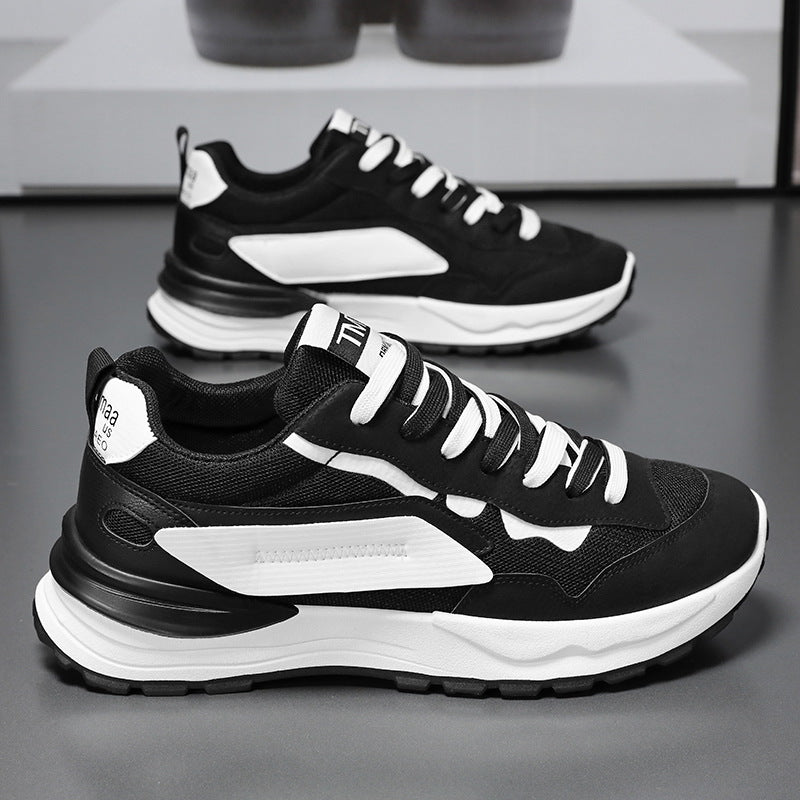 Summer men's shoes 2024 new breathable mesh white shoes men's sports shoes Korean version versatile casual dad trendy shoes