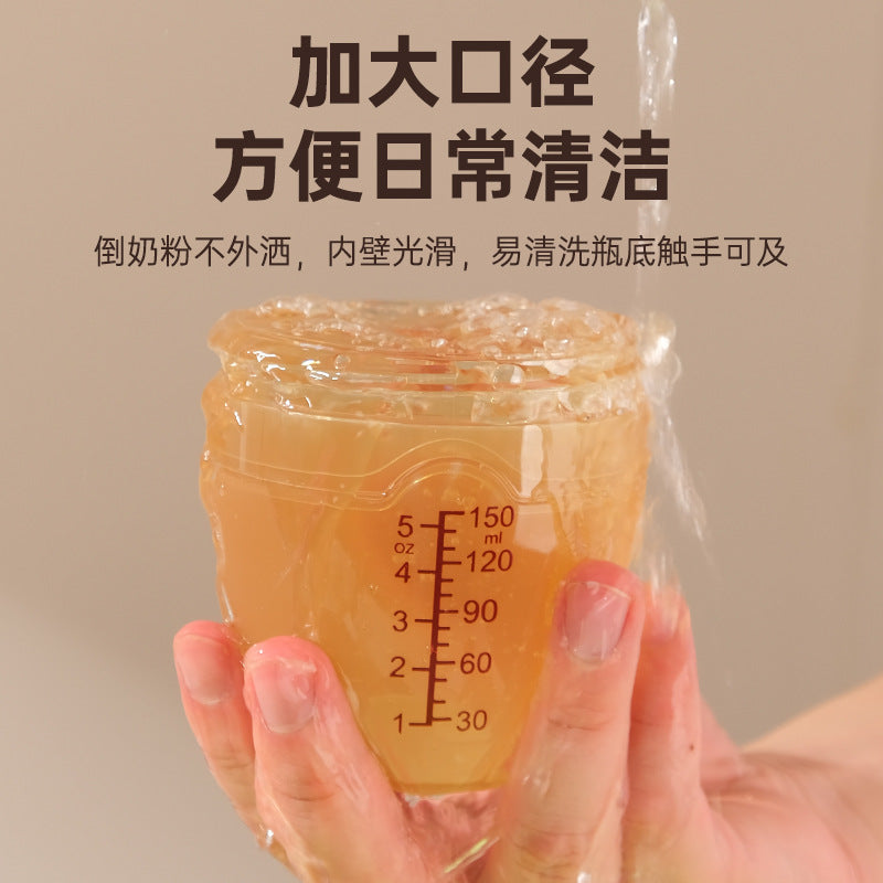 breast milk solid feeling all silicone feeding bottle nano silver weaning artifact baby anti-flatulence feeding bottle 150ml