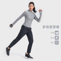 Vertical rib 2.0 high elastic tight moisture-absorbing yoga outwear sports running zipper shortjacketdaw006