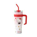 New arrival cross-border business stainless steel portable cup high-looking cartoon large capacity 316 straw with handle thermos cup