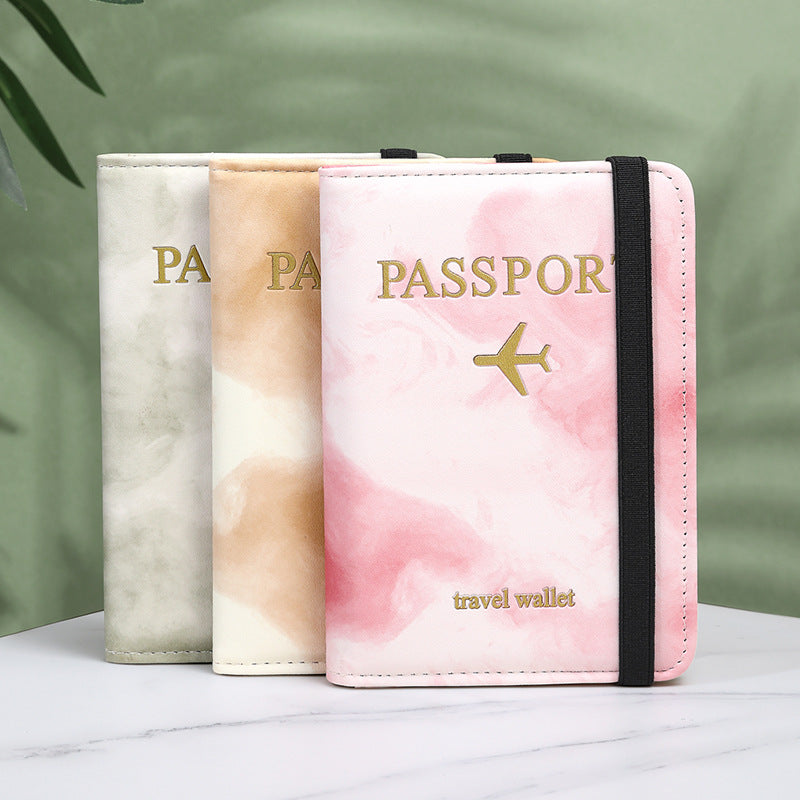 spot free shipping RFID US passport cover multi-functional passport bag passport card cover integrated storage leather bag