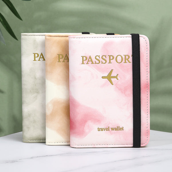 spot free shipping RFID US passport cover multi-functional passport bag passport card cover integrated storage leather bag