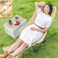 Three-speed adjustable foldable chair recliner simple foldable bed portable moon office lunch break nap office handy gadget